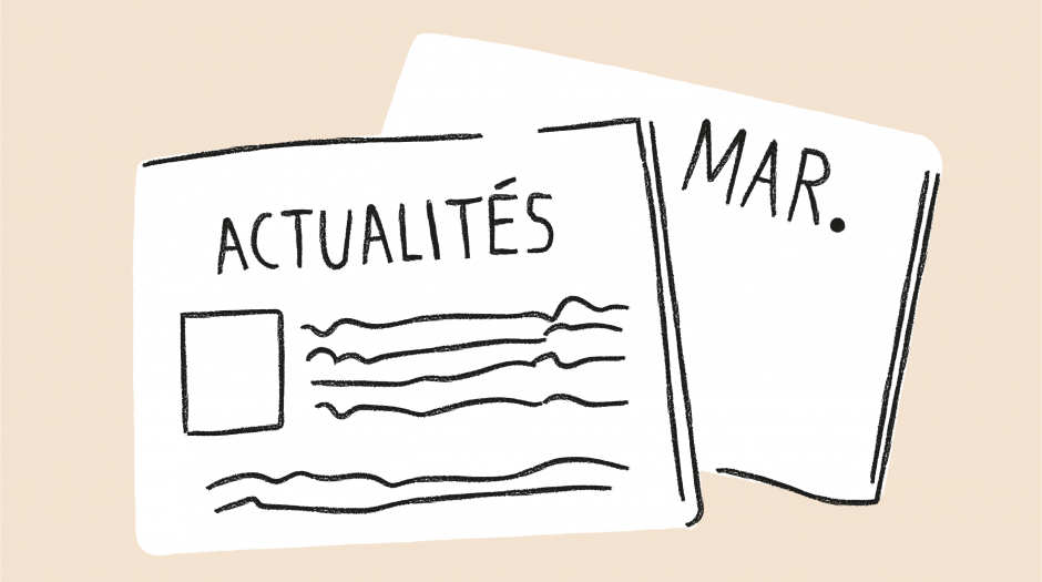 Deux journaux actualités mars