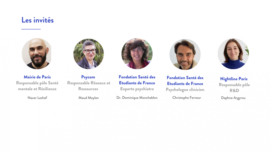 Les intervenant·e·s de la première rencontre Panam Mental