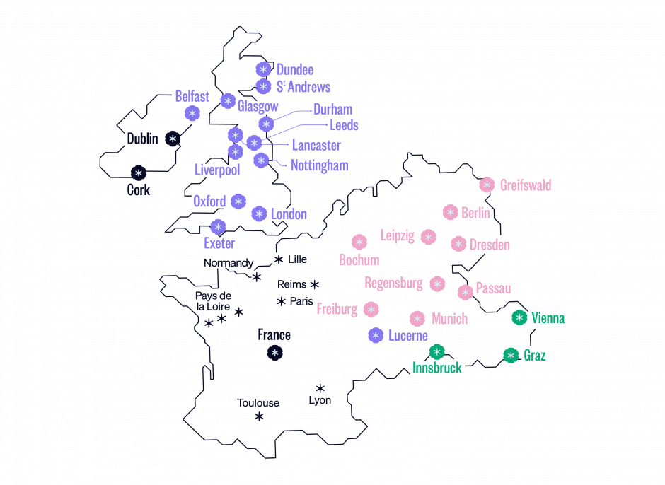 map Nightline Europe