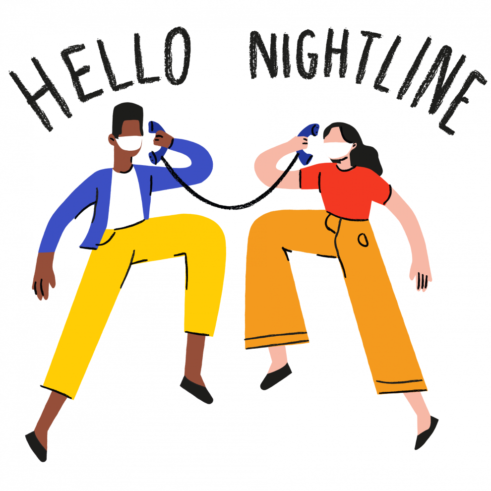 Students calling each other