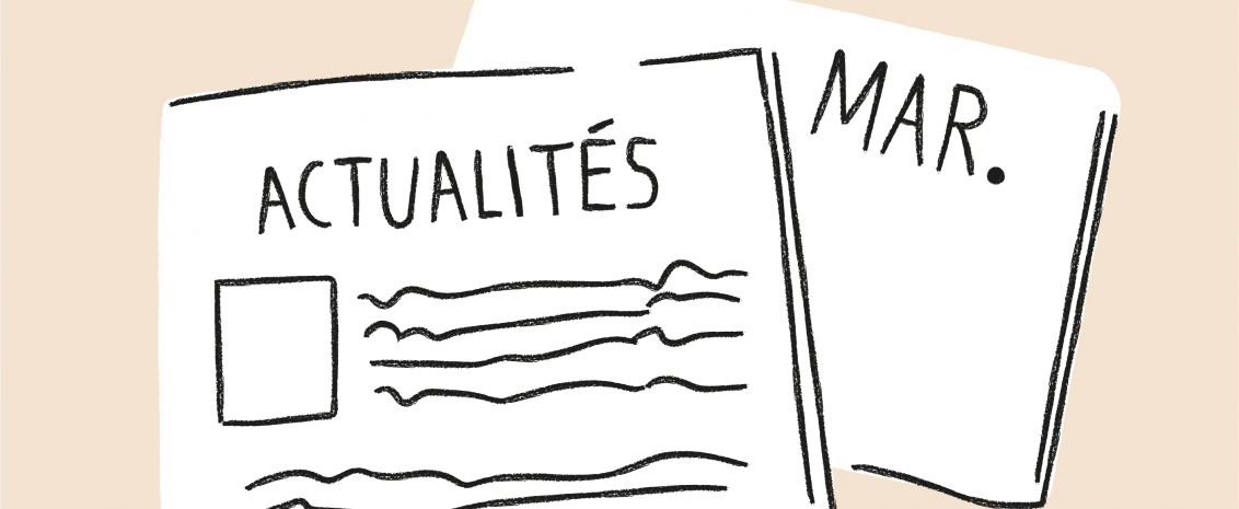 Deux journaux actualités mars