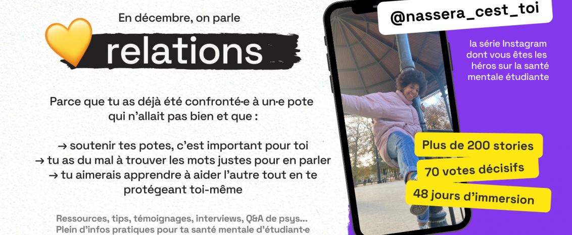 Ce mois-ci, on parle relations sur notre compte insta @nightlinetlalks