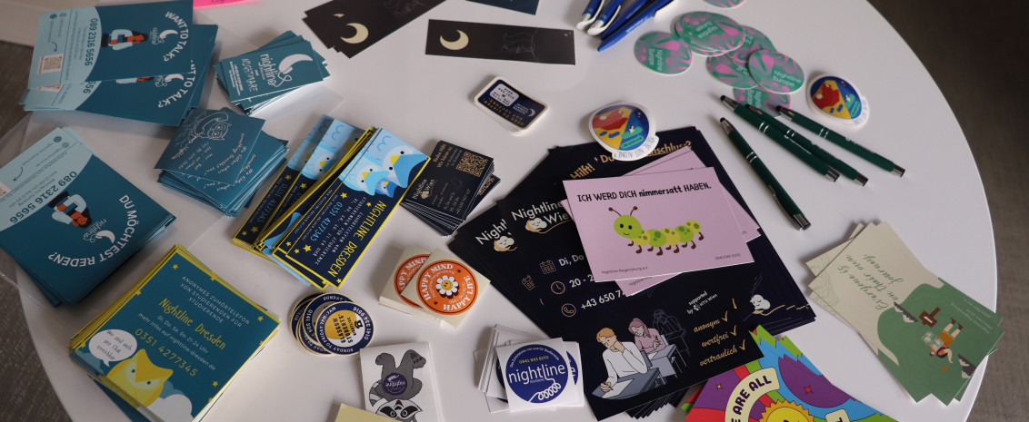Photo des goodies à l'événement