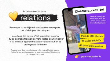 Ce mois-ci, on parle relations sur notre compte insta @nightlinetlalks