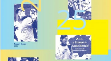 Affiche du rapport annuel 2025 de Nightline France présentant des jeunes et des informations sur la santé mentale des étudiants